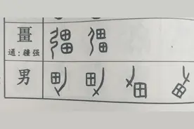 字源新探：释五个带“力”字的甲骨文金文表意方式？图片