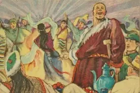 民间故事连环画《一只脚》，绘画舒华图片