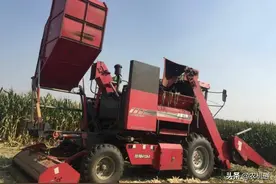 这台用了8年的玉米收获机，不仅是赚钱工具也是她的“老伙计”图片