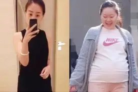 妈妈晒大学时和生娃后对比图，照片反差过大不敢认，生活让人心酸图片