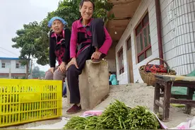 晋南山村小集市6位老人小本经营，商品极简，看卖的都是啥图片