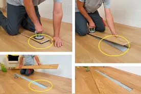 同是铺木地板，国外用卡扣固定，半天就能铺好，拉伸层高不留缝隙图片