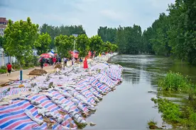 周口西华防汛最新情况：城区贾鲁河水位已下降6~7公分，河水变清图片