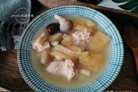 明日立冬，给家人煲一锅竹荪汤，补充维生素，营养又好喝图片