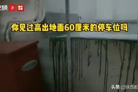 西安奇闻！奇葩车位竟然高出地面60厘米，业主怀疑“有车会飞”图片