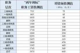 工资"两年调标"后公务员职务工资会是多少？—2020机关事业图片