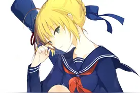 FGO吾王阿尔托莉雅，少女时代无忧无虑的样子，爱了图片
