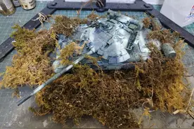 俄罗斯T80U坦克模型，简单旧化简单摆下场景，大家看咋样图片