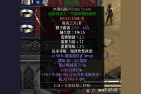 玩转雇佣兵：暗黑2重制版：佣兵米山培养攻略（暗金武器篇）图片