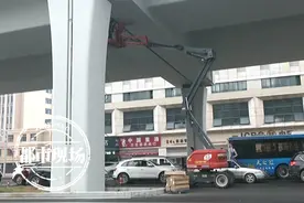 南昌：高架桥刷漆，一夜之间18辆车全变“麻子脸”，车主真心郁闷图片