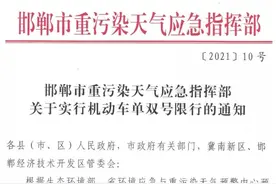 紧急通知！邯郸启动单双号限行！公交免费图片