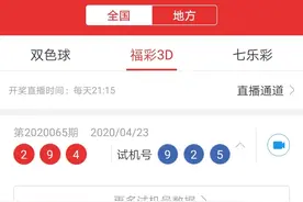 真如看福彩3D20066期重磅回归啦！！图片