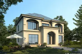 农村盖房，外墙喷真石漆和涂料哪个划算？老师傅：算一下就知道了图片