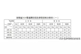 2020湖南分数线出炉，文理录取线均高，高分段人数较少图片
