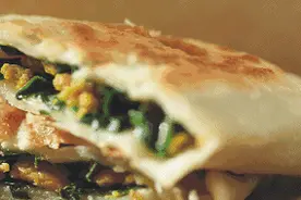 西安烤菜盒选韭菜还是酸菜？不，我全都要图片