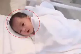 “高颜值新生儿”走红，凭长相被网友点赞：好想看她长大后的样子图片