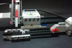 农村小伙自制全自动EV3发球机，喜欢的朋友做一个图片