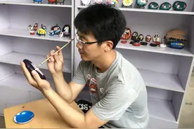 以石为纸点石为画，邢台一中学教师让石头“活起来”图片