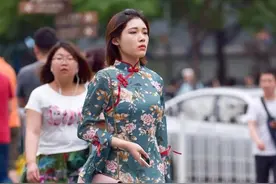 成都偶遇旗袍辣妈，复古时尚，妥妥的女神图片