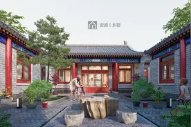 北京大兴中式仿古四合院，建筑尺寸：27.4*16.6，土建造价：39万图片