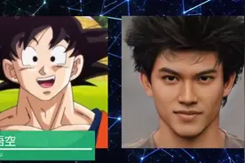 网友用AI还原《龙珠》角色真人形象，18号超漂亮，桃白白像王宝强图片