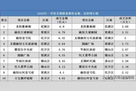 刚刚！无锡第1季度新房销量排名出来了！这家真厉害！图片