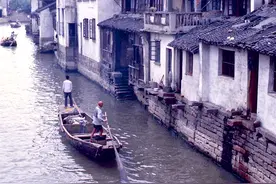 江苏苏州1983年，彼时的小桥流水人家图片