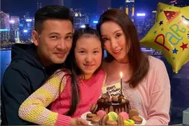 林文龙公开反对女儿入行，11岁林天若性格内向，尚不知母亲是港姐图片