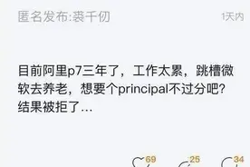 程序员吐槽自己阿里p7面试微软被拒，网友：你就是高级一点的码农图片