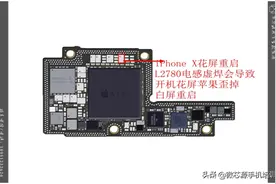 「日常手机维修小课堂」iPhoneX开机花屏重启图片