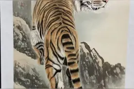 “虎”——挂画中上山虎与下山虎的寓意图片