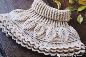 「针织作品」冬季流行的50款领子、围脖图片