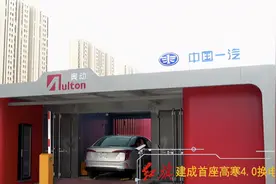 一举拿下一座城，红旗布局换电新战术，值得向大中城市推广图片