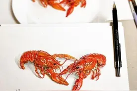 我们总说像不像，看看这龙虾的摆拍也是很好的创意图片