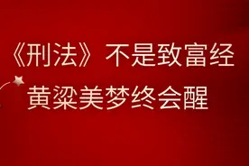 【以案释法】一夜暴富黄粱梦，苦为他人做嫁衣图片