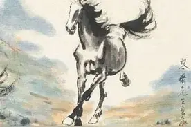 徐悲鸿《春山十骏图》，1.05亿图片