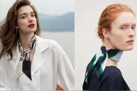 用细节为造型增加时髦感，夏季窄长丝巾的三种迷人搭配推荐图片