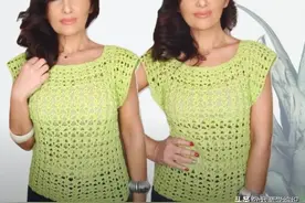 想要漂亮衣服不一定要买，自己就能钩一件！蝴蝶袖网花衫编织教程图片