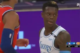 铁林成大腿，霍华德太过兴奋，波普关键三分，湖人可不是软柿子图片