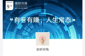 晒收益│蚂蚁9月理财月报：收益率-3.83%，跑赢大盘附解读图片