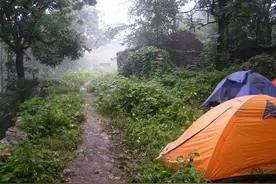 （夜宿）黑峪荒村，重装宿营图片