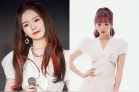 “硬糖少女”陈卓璇撞衫“THE9”孔雪儿，同为女团气质不一样图片