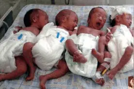 姐妹同一天剖腹生下两对双胞胎，亲子鉴定：4个孩子是同一个爹妈图片