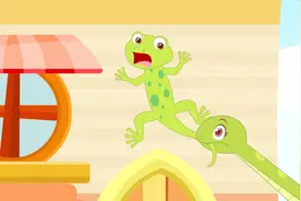 经典儿歌早教故事大全之贝乐虎故事《小壁虎借尾巴》