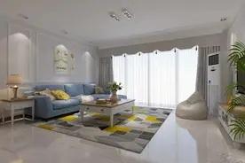 开门见厅的户型，沙发正对大门，还是背对大门好？正确选择很重要图片