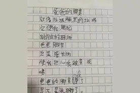 小学生作文《爸爸的脚臭》走红，比喻修辞很生动，味道溢出屏幕图片
