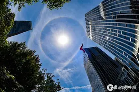 【实拍】贵阳惊现日晕奇观图片
