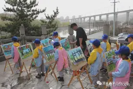 “乐享自然 绘制童年”——清水二幼大班级户外写生活动纪实图片