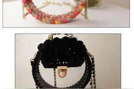 雅馨绣坊DIY手工炫富包编织布条线勾五金配件泫雅风包视频材料包图片