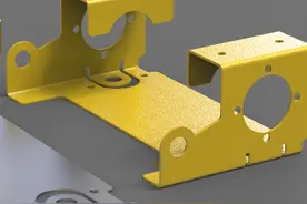 用SolidWorks画的钣金图，过程很简单图片